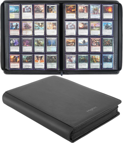 16-Pocket Binder for 1280 Trading Cards, Ringless Album with 40 Double Sided and - Image 1