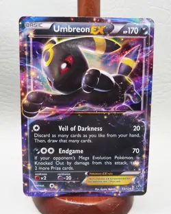 Pokemon Umbreon EX 55/124 Holo Card Fates Collide Ultra Rare HP - Image 1