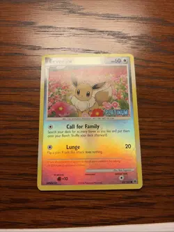 Eevee 62/100 Pokemon Majestic Dawn Holo Card BK Promo LP - Image 3