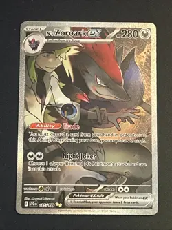 Pokemon TCG N's Zoroark EX Holo Card 185/159 Sv09: Journey Together - Image 1