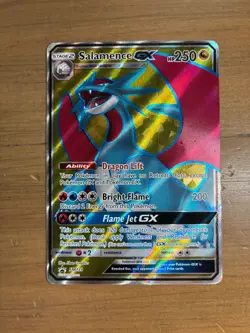 Salamence GX SM139 Full Art Black Star Promo Ultra Rare Holo Pokemon Card TCG🔥 - Image 1