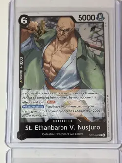 St. Ethanbaron V. Nusjuro OP13-080 Carrying On His Will 4 Foil Card Play Set - Image 2