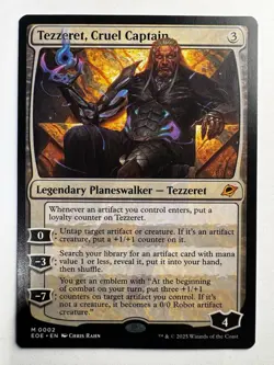 Tezzeret, Cruel Captain 002 - MTG Edge of Eternities Mythic EDH Planeswalker - Image 1
