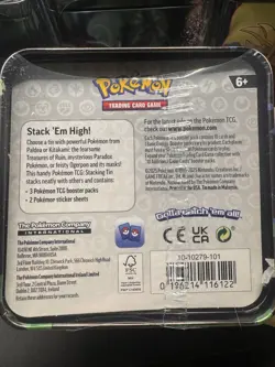 Pokemon TCG 2025 Stack ‘Em High Stacking Tins (6 Tins) 18 Packs 12 Stickers FS - Image 4