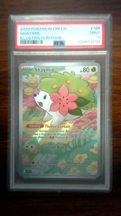 PSA 9 Shaymin #185/182 Pokemon Destined Rivals 2025 - Image 1