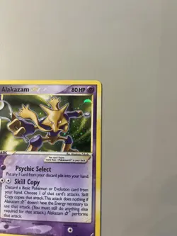 2006 Pokemon Ex Crystal Guardians #99/100 Alakazam Gold Star Holo Rare Foil - Image 3