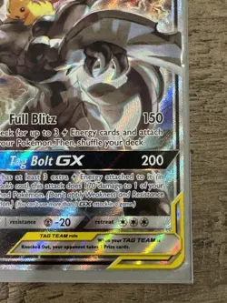 2019 Pokemon Pikachu & Zekrom GX TAG TEAM Black Star Promo SM168 LP-NM - Image 4
