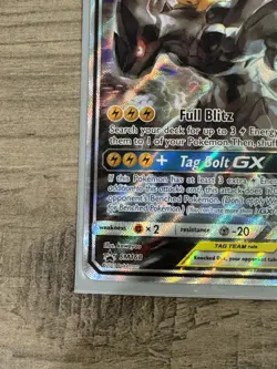 2019 Pokemon Pikachu & Zekrom GX TAG TEAM Black Star Promo SM168 LP-NM - Image 5