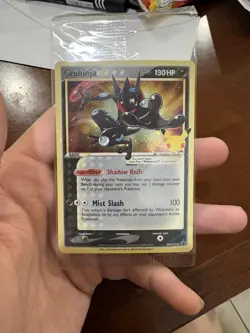 Pokemon Greninja Gold Star Promo Holo SWSH144 Celebrations SEALED NM - Image 1