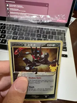 Pokemon Greninja Gold Star Promo Holo SWSH144 Celebrations SEALED NM - Image 5