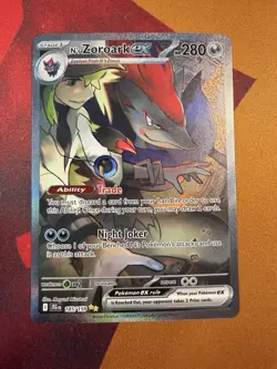 N's Zoroark Ex 185/159 Sv09: Pokemon Scarlet & Violet Journey Together Holo - Image 1