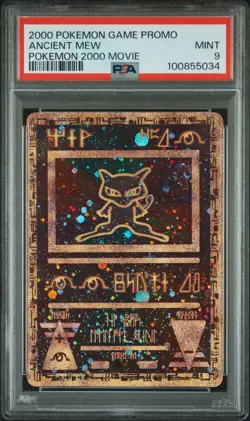 2000 POKEMON GAME MOVIE POKEMON 2000 MOVIE ANCIENT MEW PSA 9 - Image 1