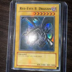 Yugioh Red-Eyes B. Dragon SDJ-001 Ultra Rare LP-MP - Image 1
