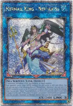 Yugioh! MP Mermail King - Neptabyss - ROTA-EN046 - Quarter Century Secret Rare - - Image 1