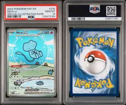 Pokemon Mew EX Bubble Mew PSA 10 Gem Mint 232/091 Sir SV Paldean Fates English - Image 3