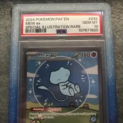 Pokemon Mew EX Bubble Mew PSA 10 Gem Mint 232/091 Sir SV Paldean Fates English - Image 3