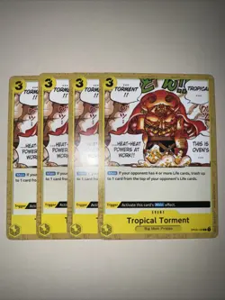 x4 One Piece TCG - Tropical Torment - OP03-120 - NM - Playset - Image 1