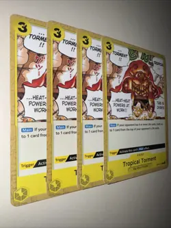 x4 One Piece TCG - Tropical Torment - OP03-120 - NM - Playset - Image 2