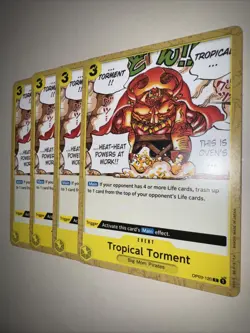 x4 One Piece TCG - Tropical Torment - OP03-120 - NM - Playset - Image 3