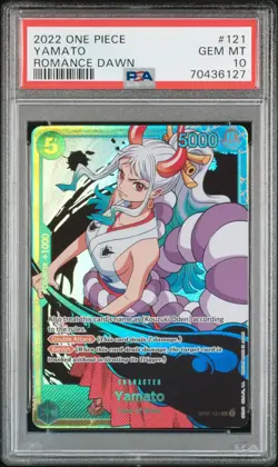 PSA 10 Yamato One Piece Romance Dawn SEC Holo OP01-121 - Image 1