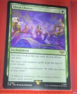 MTG Nazgul Lord Of The Rings 0332 Uncommon + Elven Chorus + Aragorn, The Uniter - Image 4