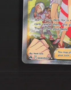 Irida GG63/GG70 Crown Zenith Galarian Gallery Full Art Pokemon Card NM - Image 5