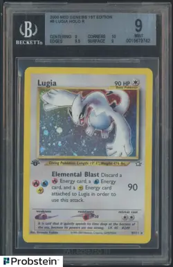 BGS 9 LUGIA 1ST EDITION HOLO 2000 NEO GENESIS MINT POKEMON - Image 1