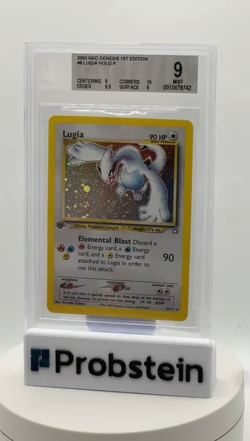 BGS 9 LUGIA 1ST EDITION HOLO 2000 NEO GENESIS MINT POKEMON - Image 2