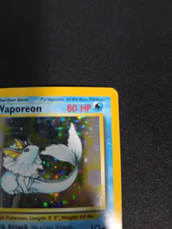 Pokemon TCG Vaporeon Jungle Holo Card 12/64 Unlimited Rare LP Condition - Image 5