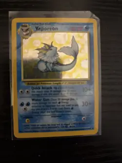 Pokemon TCG Vaporeon Holo Card Jungle Unlimited Edition 12/64 LP Condition - Image 1