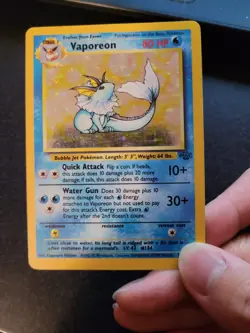 Vaporeon - 12/64 - Pokemon Jungle Unlimited Holo Rare Card WOTC LP - Image 2