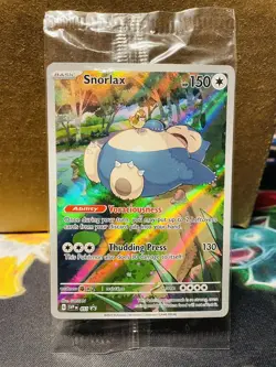 SEALED Pokemon Snorlax SVP 051 Scarlet & Violet 151 Holo Black Star Promo NM - Image 1