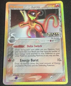 2005 Pokemon Mewtwo 12/113 EX DELTA SPECIES STAMPED HOLO SP RARE - Image 4