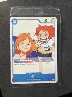 One Piece Promo Card P-096 Girl Nami Sealed Promo - Image 1