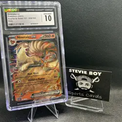 Ninetales Ex 38/165 Scarlet & Violet Holo Rare Pokemon Card 2023 CGC 10 - Image 3