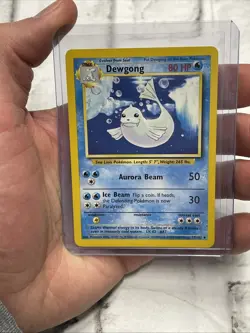 Vintage Pokemon Card Base Set Unlimited Dewgong 25/102 Uncommon NM Pokemon Vtg - Image 1