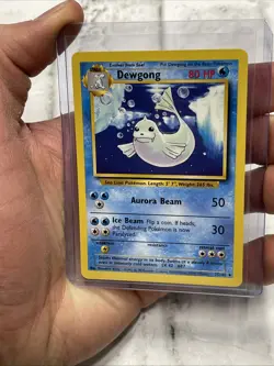 Vintage Pokemon Card Base Set Unlimited Dewgong 25/102 Uncommon NM Pokemon Vtg - Image 4