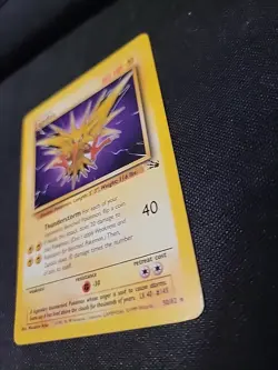 Zapdos 30/62 Unlimited Non-Holo Rare Pokemon TCG Fossil Card NM/LP+ Condition - Image 3