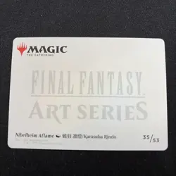Nibelheim Aflame Art Card (Gold-Stamped Signature) Art Series: Final Fantasy 35 - Image 2