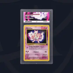 1999 Pokemon Movie Black Star Promo MEWTWO #3 Card PSA 8 - Image 1