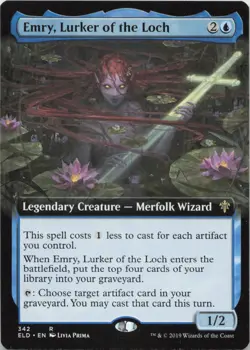 Emry, Lurker of the Loch (Extended Art) R Throne of Eldraine 342 - LP MTG - Image 1