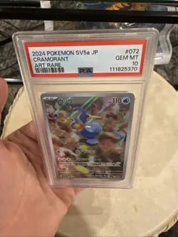 Pokemon TCG Cramorant Art Rare Japanese #72 PSA 10 Gem Mint - Image 3