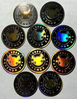 Lot Of 10 - Pikachu 2026 Pokemon Day 30th Anniversary Coins - Image 1