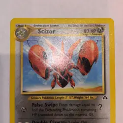 SCIZOR 29/75 - POKEMON NEO DISCOVERY - NON-HALO - - Image 2