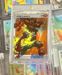 Pokemon TCG Mega Lucario EX 179/132 SIR Mega Evolutions Hand Draw ✍ DIY 🌀 - Image 4