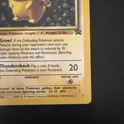 Pokemon Vintage Ivy Pikachu #1 WotC Black Star League Promo 1999 - Image 4