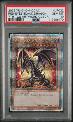 PSA 10 2025 YU-GI-OH! QCAC-QUARTER CENTURY #JP022 RED-EYES BLACK DRAGON 1ED - Image 1