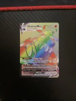 Pokemon TCG SWSH Astral Radiance #191/189 Heatran VMAX (Secret) NM - Image 1