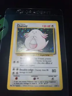 Pokemon Card Chansey 3/102 Holo Rare Near Mint / LP Base Set Original 1999 WOTC - Image 5