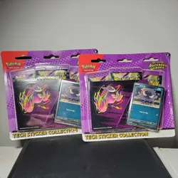 Pokemon TCG Ascended Heroes Tech Sticker Collection Set Gastly LOT OF 2 - Image 1
